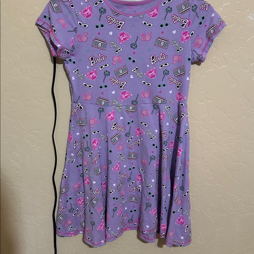 Barbie Lavender Dress with Fun Graphics